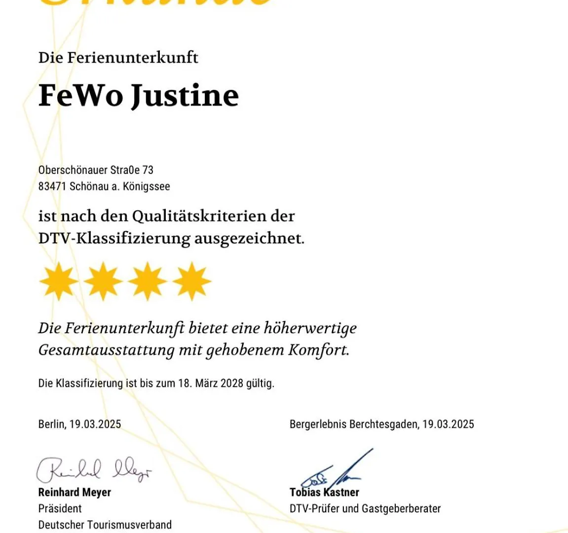 Apartment Ferienwohnung Justine Schoenau am Koenigsee